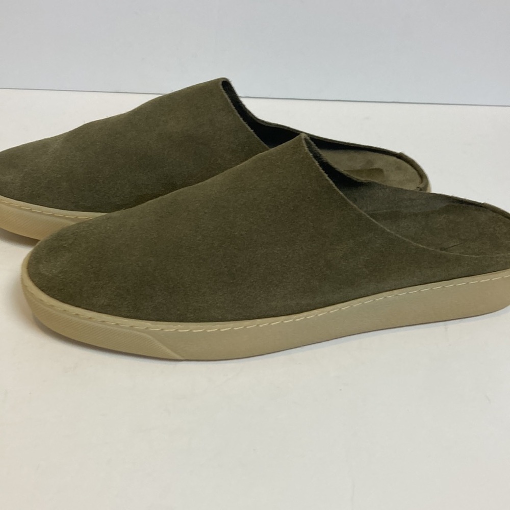Oson The Slipper Green Suede Handmade Shoes 41 Slides Luxury Normcore Minimalist